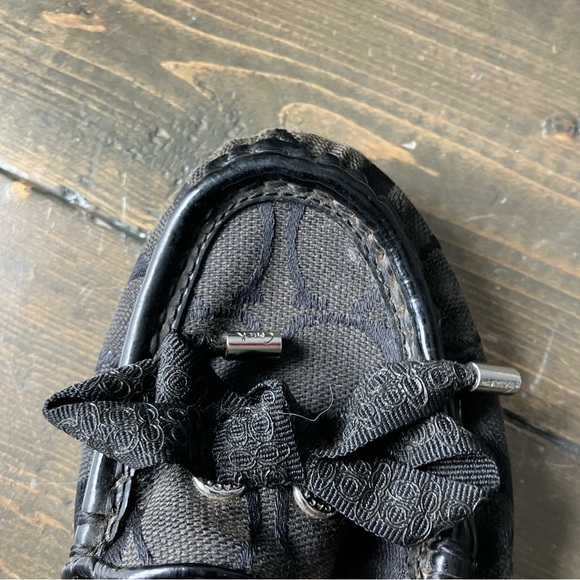 Coach Loafers Size 6 Women’s Logo Black Slip-on Casual - Picture 10 of 10